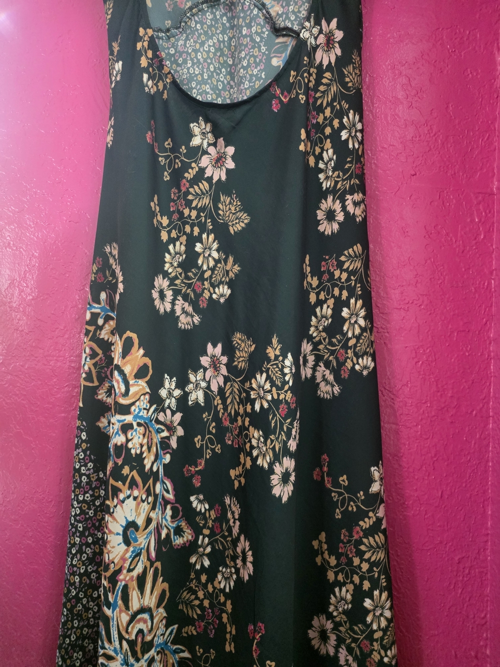 Free People Emerald Green Floral Slip Maxi Dress - Picture 13 of 14